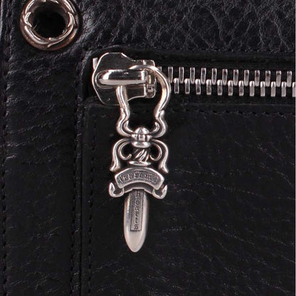 Chrome Hearts Wave Cross Ball Leather Wallet