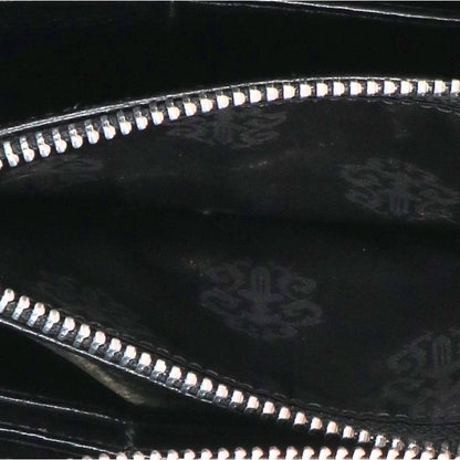 Chrome Hearts Cemetery Cross Quilted Leather Wallet Black