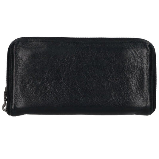Chrome Hearts REC F ZIP 3 Cross Round Zip Leather Wallet