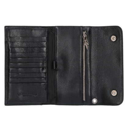 Chrome Hearts WAVE CROSS BALL Cross Ball Button Wallet