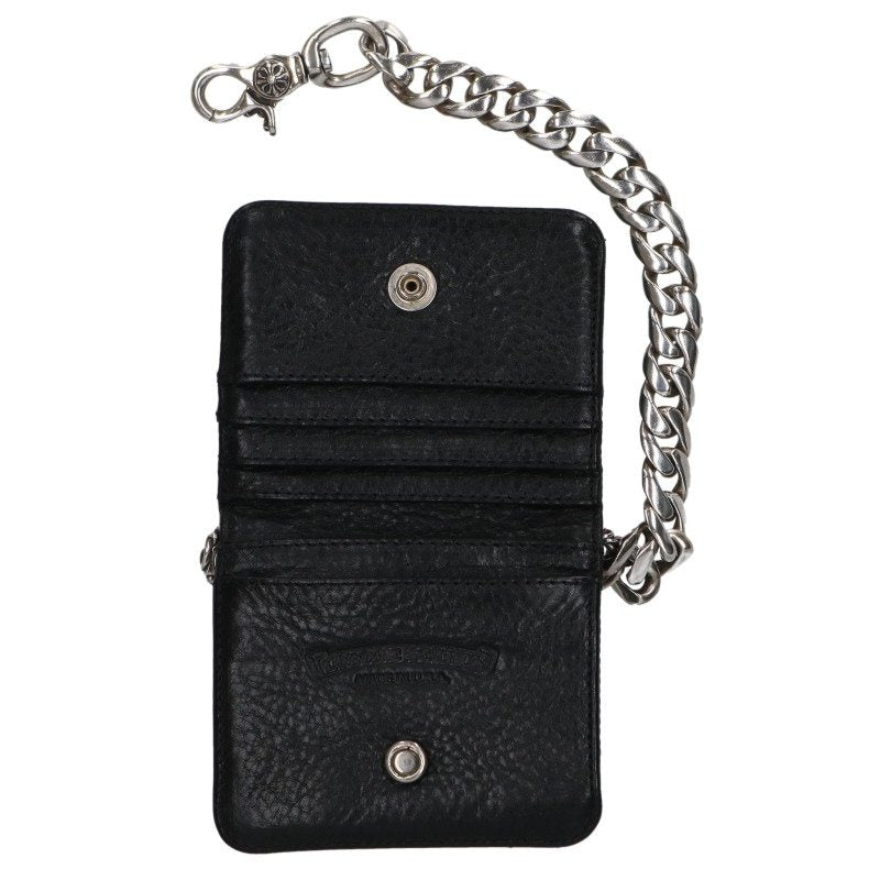 Chrome Hearts TV Man Classic Chain Handle Leather Wallet
