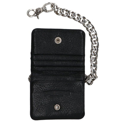 Chrome Hearts TV Man Classic Chain Handle Leather Wallet