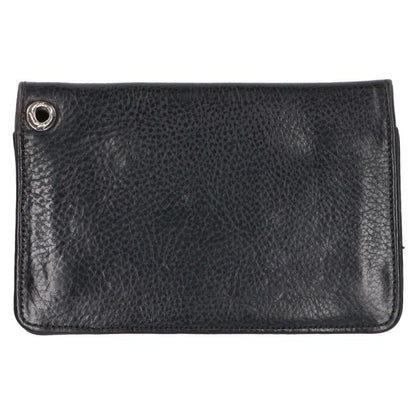 Chrome Hearts 2ZIP Cross Button Leather Wallet