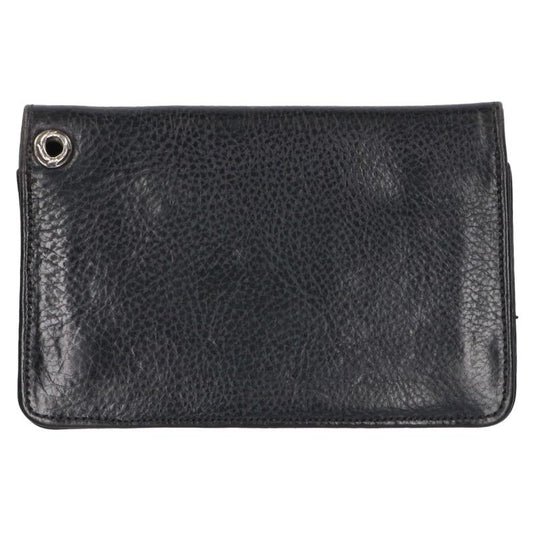 Chrome Hearts 2ZIP Cross Button Leather Wallet