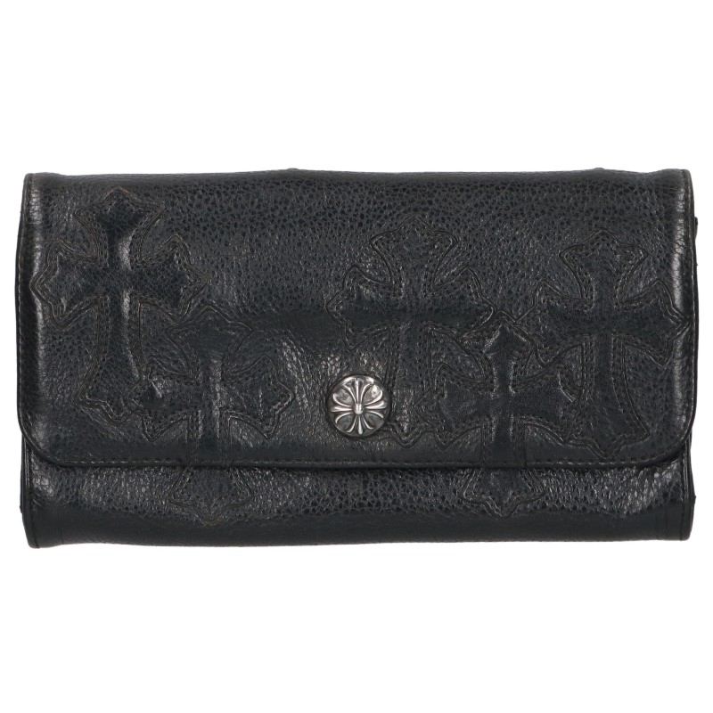 Chrome Hearts JUDY Cross Patch Leather Wallet Cross Ball