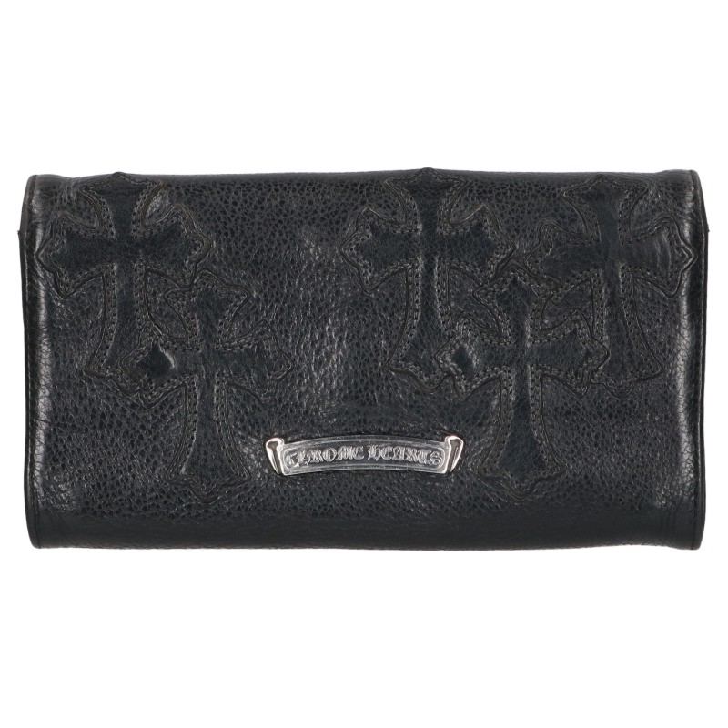 Chrome Hearts JUDY Cross Patch Leather Wallet Cross Ball