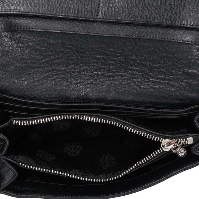 Chrome Hearts JUDY Cross Button Leather Wallet