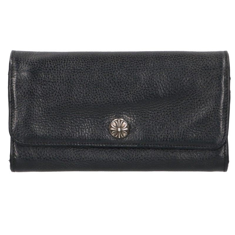 Chrome Hearts JUDY Cross Button Leather Wallet