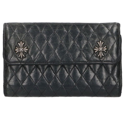 Chrome Hearts WAVE Quilted Leather Wallet