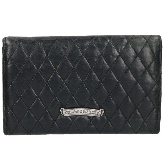 Chrome Hearts WAVE Quilted Leather Wallet