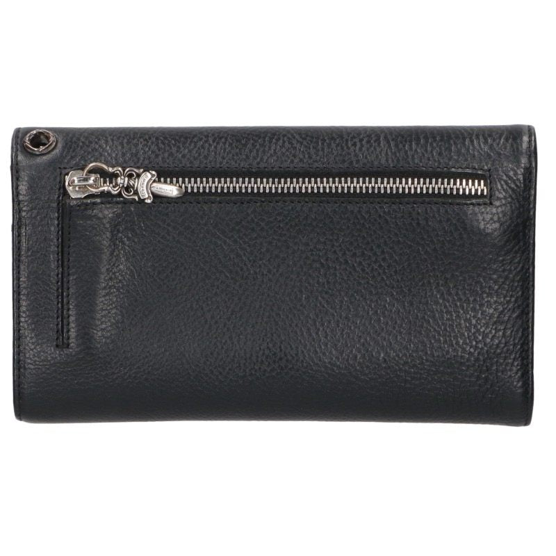Chrome Hearts WAVE Cross Ball Button Leather Wallet Multi