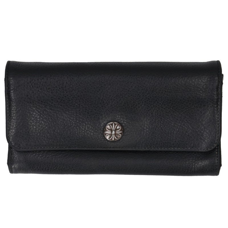 Chrome Hearts Judy Cross Button Leather Wallet