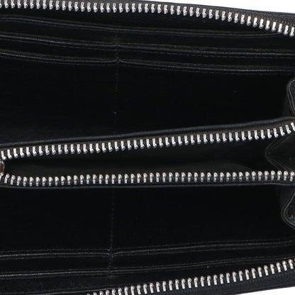 Chrome Hearts Cross Round Zip Old Leather Wallet