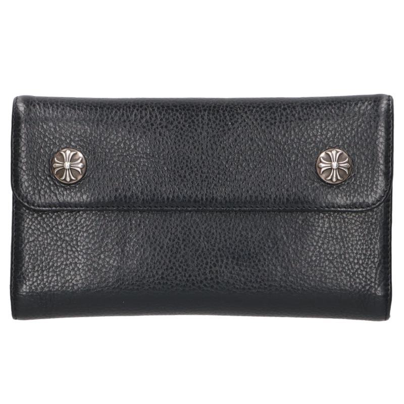 Chrome Hearts Wave Cross Ball Leather Wallet Multi