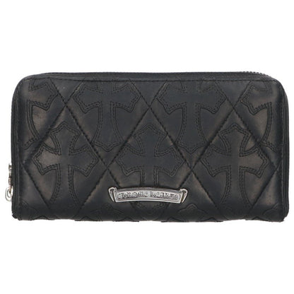Chrome Hearts REC F ZIP QUILTED Cemetery Cross Wallet