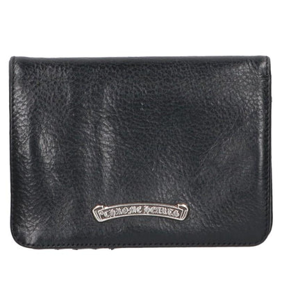 Chrome Hearts JOEY Leather Wallet Black Silver