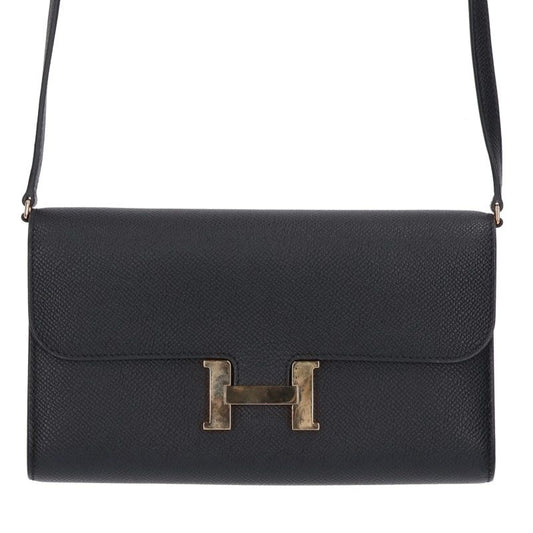 HERMES Constance To Go Epsom Rose Gold Hardware Wallet Multi