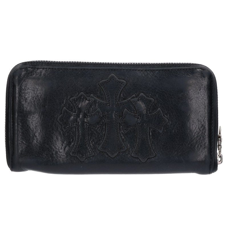 Chrome Hearts REC F ZIP 3 Cross Leather Wallet Multi