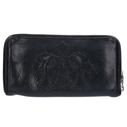 Chrome Hearts REC F ZIP 3 Cross Leather Wallet Multi