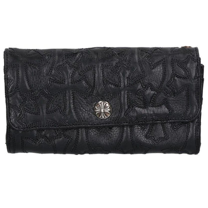 Chrome Hearts JUDY Cross Patch Cross Ball Wallet Black