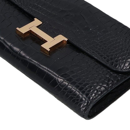HERMES Constance To Go Matte Alligator Wallet
