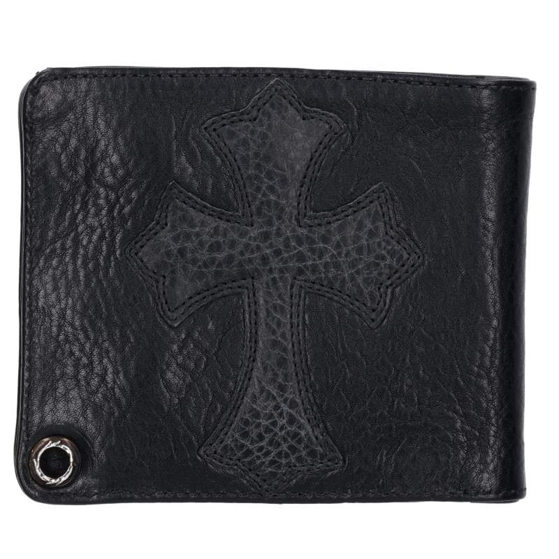 Chrome Hearts 1SNAP CRS Cross Patch Leather Wallet