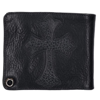 Chrome Hearts 1SNAP CRS Cross Patch Leather Wallet