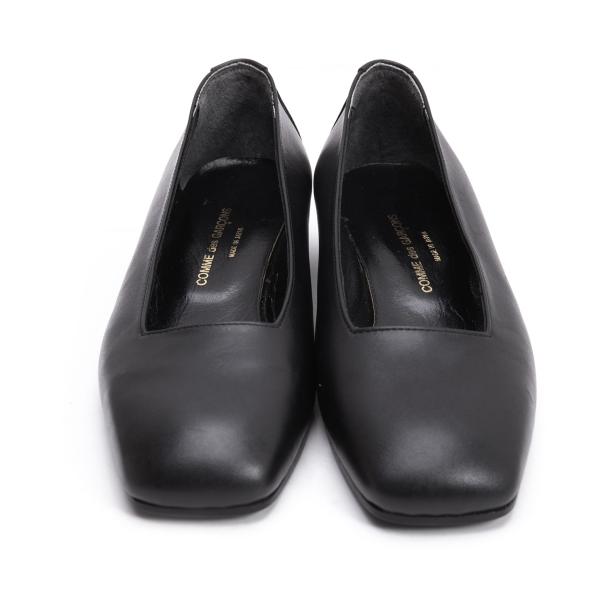 COMME des GARCONS 96SS Leather Sneakers Black Size 23CM