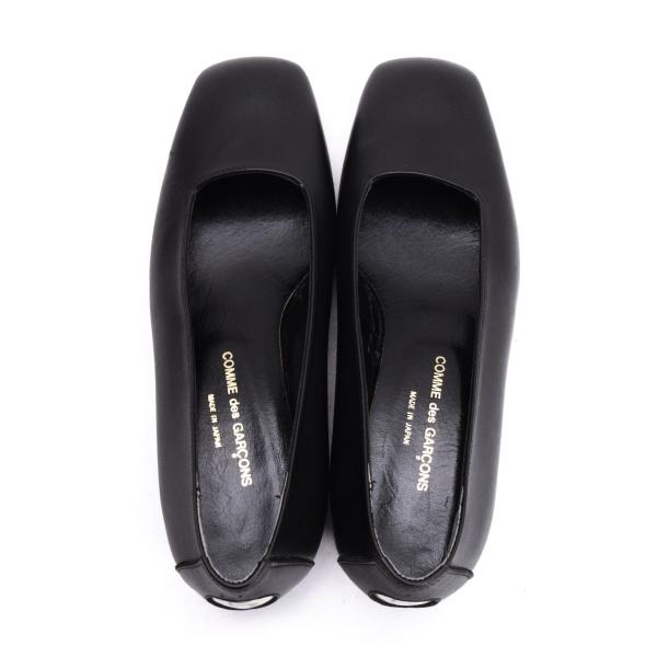 COMME des GARCONS 96SS Leather Sneakers Black Size 23CM