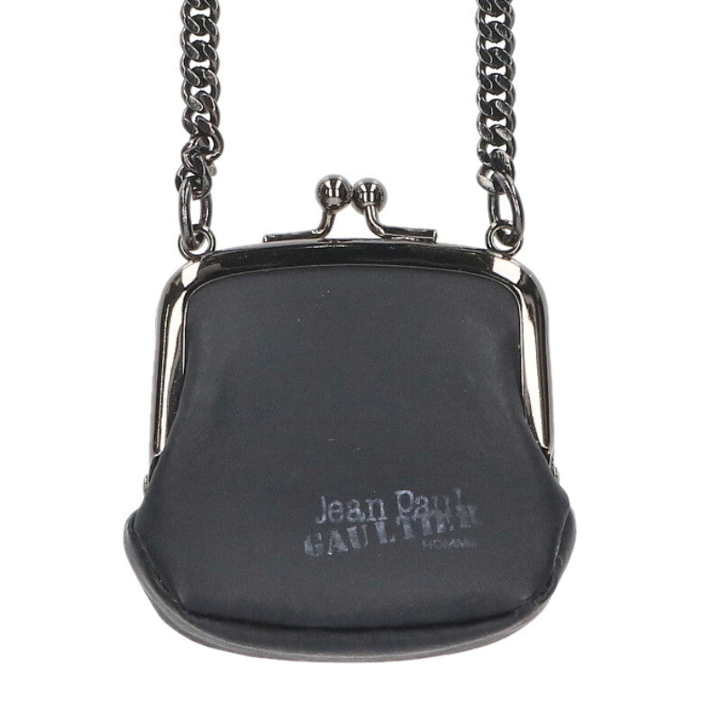 JEAN'S PAUL GAULTIER Clasp Chain Coin Case Black