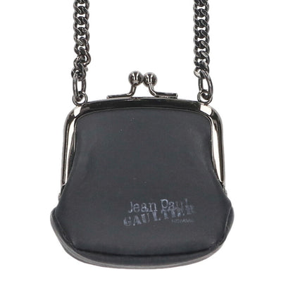 JEAN'S PAUL GAULTIER Clasp Chain Coin Case Black
