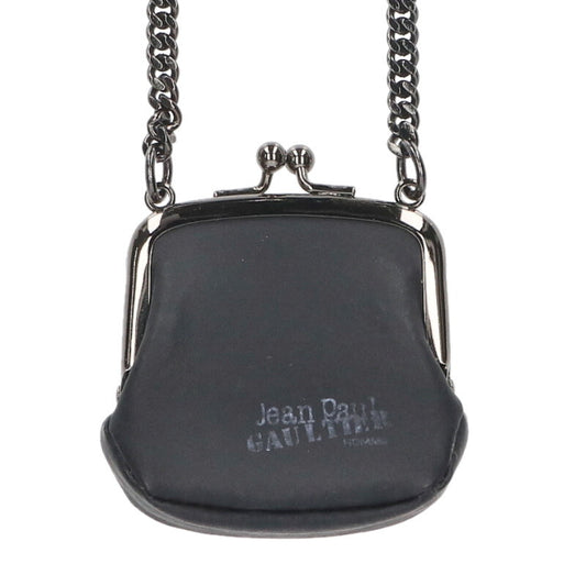 JEAN'S PAUL GAULTIER Clasp Chain Coin Case Black