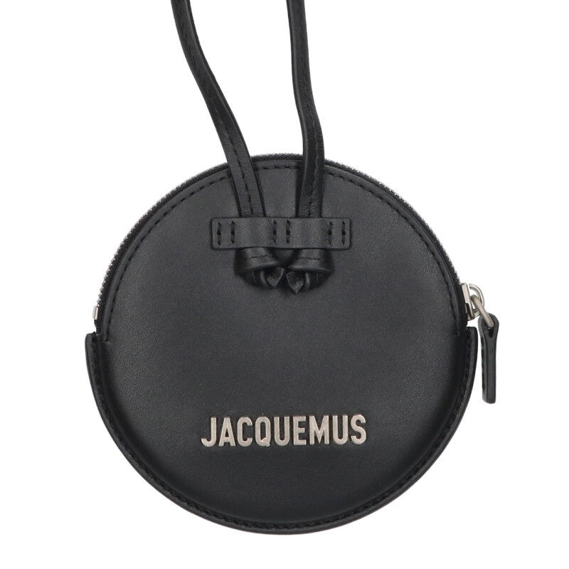 JACQUEMUS LE PITCHOU Metal Logo Leather Pouch Size ONE SIZE