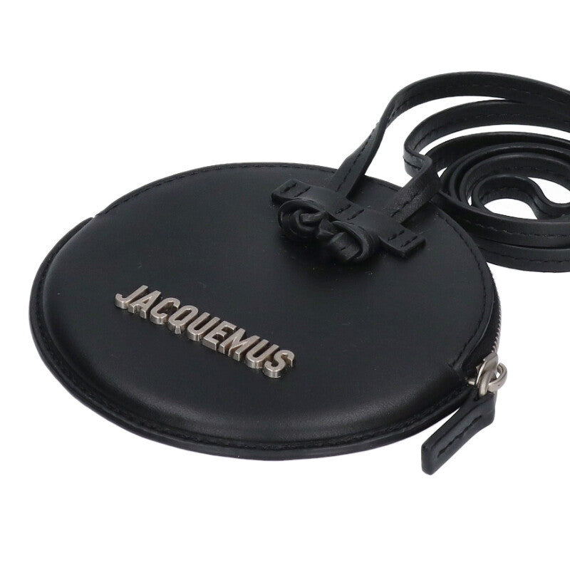 JACQUEMUS LE PITCHOU Metal Logo Leather Pouch Size ONE SIZE
