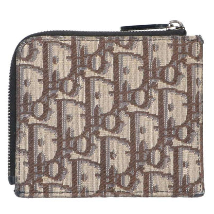 DIOR Oblique All-Over Pattern Coin Case Navy Size ONE SIZE