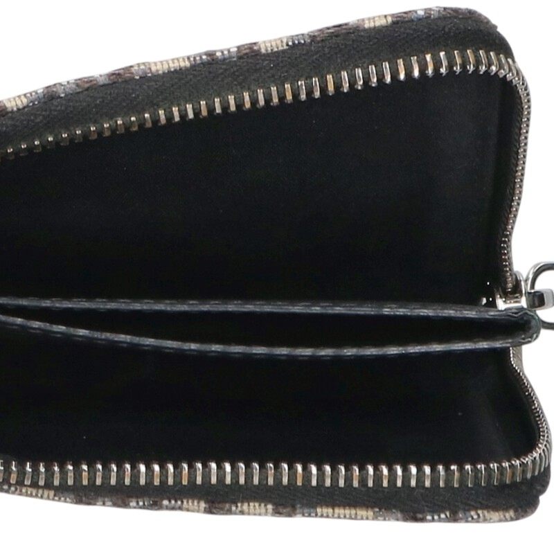 DIOR Oblique All-Over Pattern Coin Case Navy Size ONE SIZE