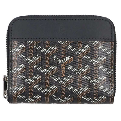 GOYARD Matignon PM PVC Coated Leather Coin Size ONE Brown