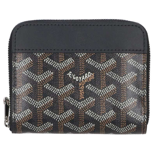 GOYARD Matignon PM PVC Coated Leather Coin Size ONE Brown