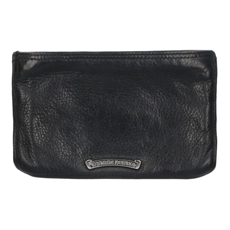 Chrome Hearts Dagger Zip Coin Case Black x Silver One Size