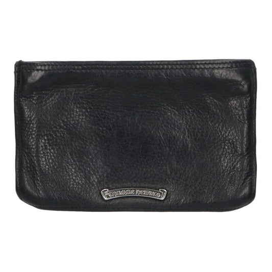 Chrome Hearts Dagger Zip Coin Case Black x Silver One Size