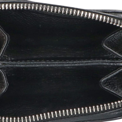 Chrome Hearts Dagger Round Zip Leather Coin Size ONE SIZE