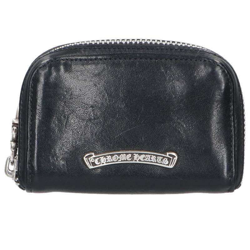 Chrome Hearts COIN CASE Dagger Zip Leather Size ONE SIZE