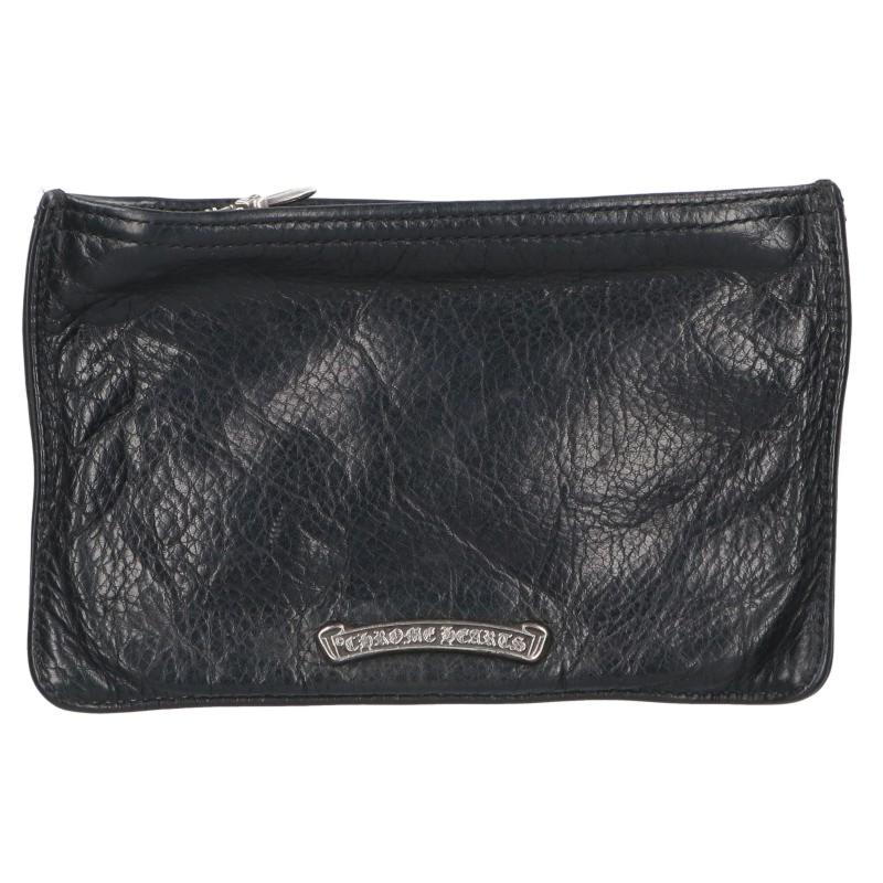 Chrome Hearts #2 Dagger Zip Black Coin Case Size ONE SIZE