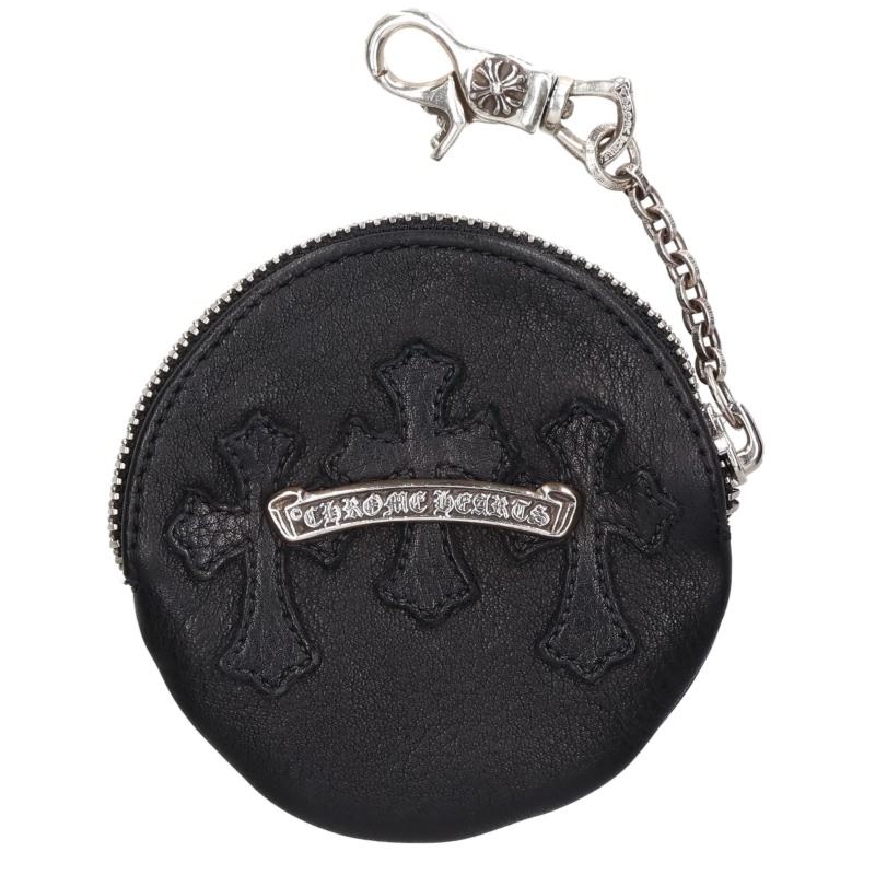 Chrome Hearts Cross Patch Paper Chain Clip Coin Purse