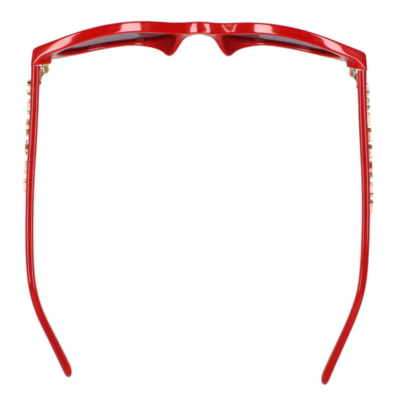 CHANEL Side Logo Sunglasses Red Frame Size ONE SIZE