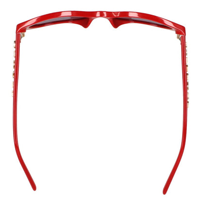 CHANEL Side Logo Sunglasses Red Frame Size ONE SIZE