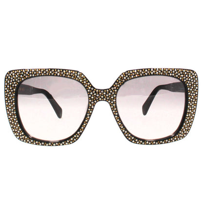 CELINE CL4218US Rhinestone Sunglasses Black Size ONE SIZE