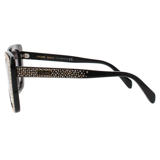 CELINE CL4218US Rhinestone Sunglasses Black Size ONE SIZE