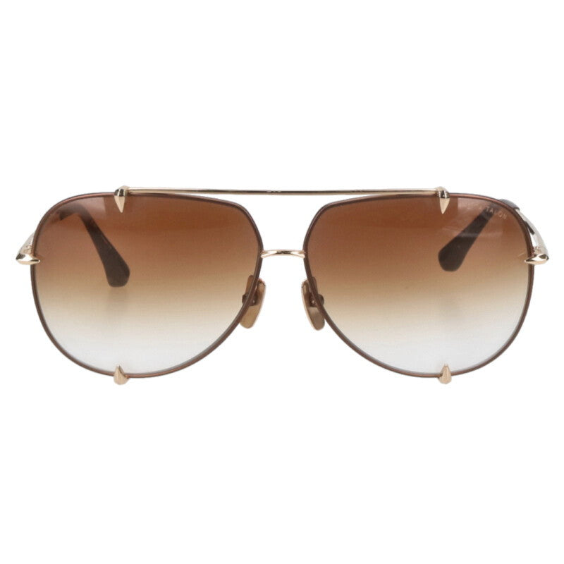 DITA Gold Brown Titanium Double Bridge Size ONE SIZE