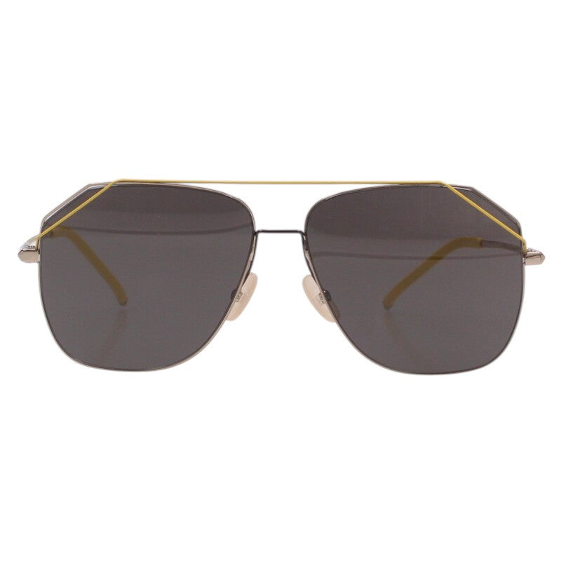 Fendi Tear Drop Sunglass Yellow x Gold Size 58